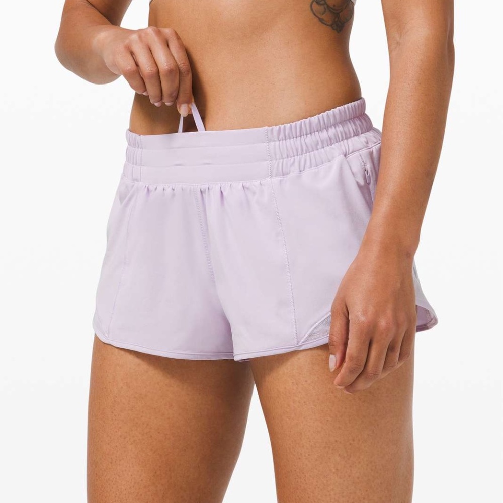 Lululemon Lavender Dew Hotty Hot Shorts